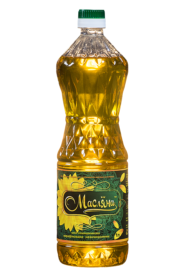 Maslyana Unrefined Unfrozen First Grade Sunflower Oil 1 litre