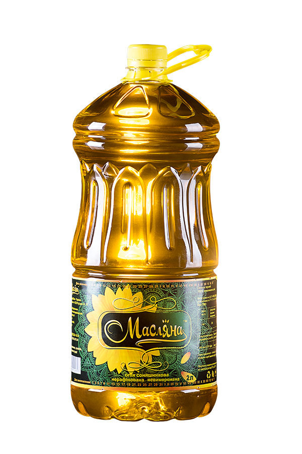 Maslyana Unrefined Unfrozen First Grade Sunflower Oil 2 litres